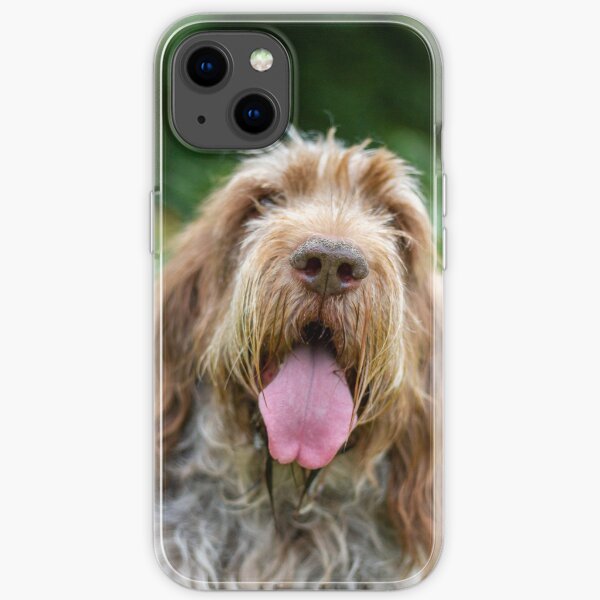 Happy Panting Spinone iPhone Soft Case