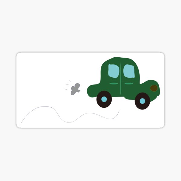 Green Car！ Sticker For Sale By Colorful World Redbubble