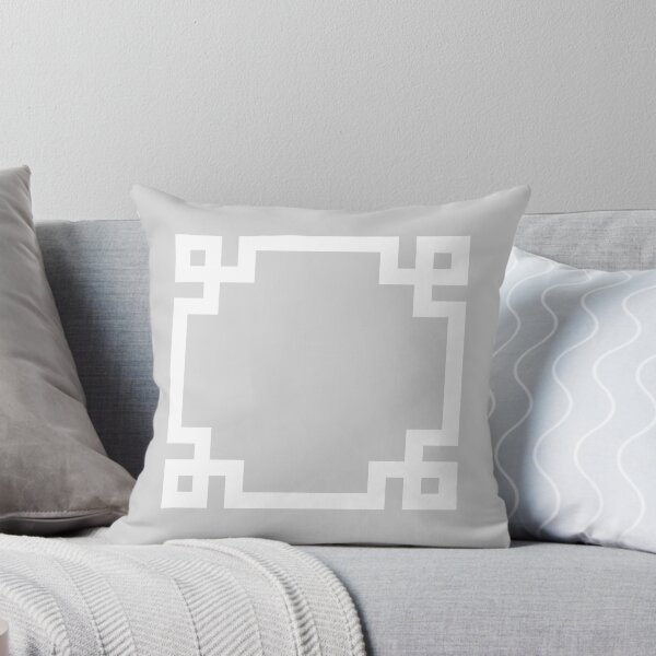 Item preview, Gray Greek Key Square designed and sold by rewstudio.