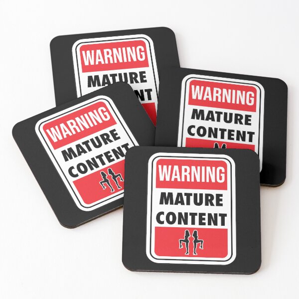 Item preview, Mature Content Sign designed and sold by Blok45.