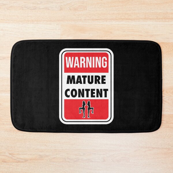 Item preview, Mature Content Sign designed and sold by Blok45.