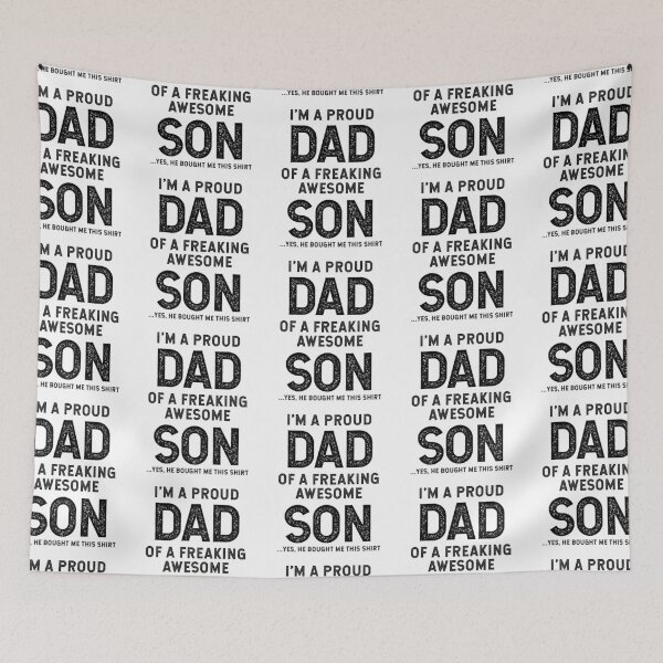 Item preview, I M A Proud Dad Of A Freaking Awesome Son  - Fathers Day Gift designed and sold by DiogoCalheiros.