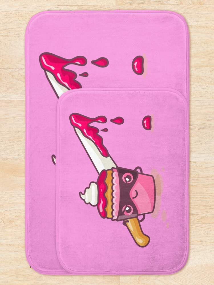 Alternate view of Cupcaked Crime Pink Cozy Murder Mystery Pun Cupcake Bath Mat