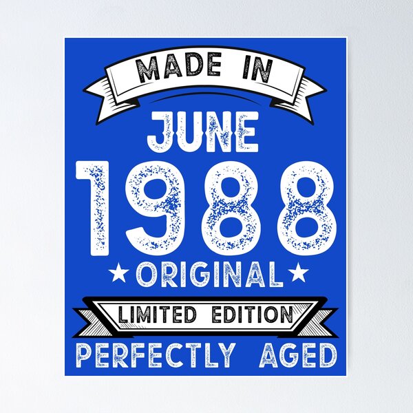 Item preview, Made In June 1988 33Th Birthday designed and sold by Raminovitch.