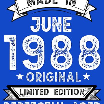 Artwork thumbnail, Made In June 1988 33Th Birthday by Raminovitch