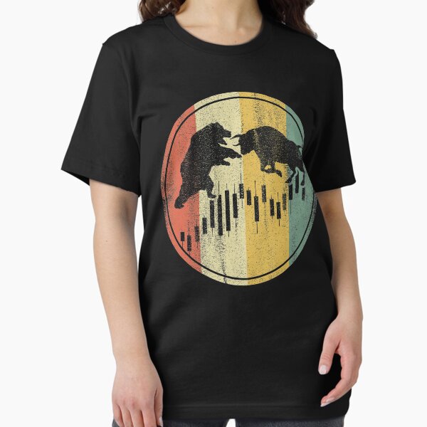 Item preview, Retro Bear Bull Day Trader Day Trading Stock Market Forex Crypto Currency Buy The Dip Men Women designed and sold by shoptshirtswag.