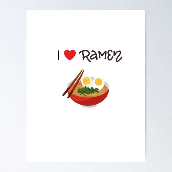 Aperçu de l'œuvre J'aime les ramen créée et vendue par Cryptoporydium.