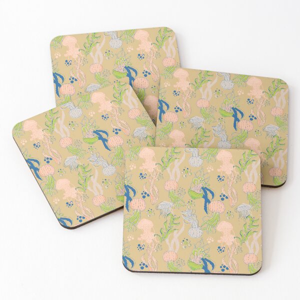 Item preview, Colorful summer mood jellyfish hand drawn pattern designed and sold by Vi-Sko.