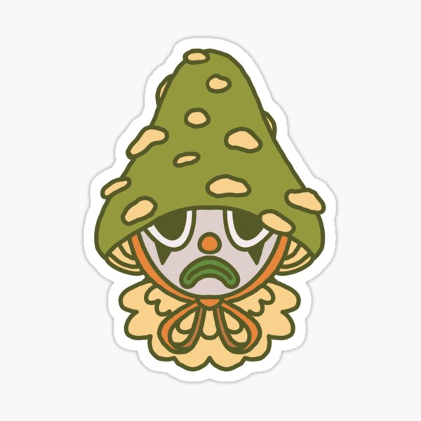 Item preview, Green goth mushroom clown designed and sold by spicey-bones.