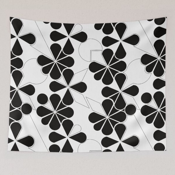 Item preview, black in white flowers designed and sold by STG-Designs.