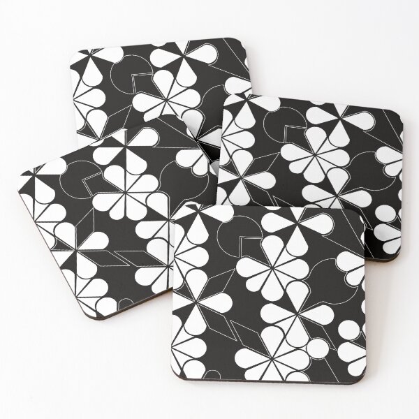 Item preview, white in black flowers designed and sold by STG-Designs.