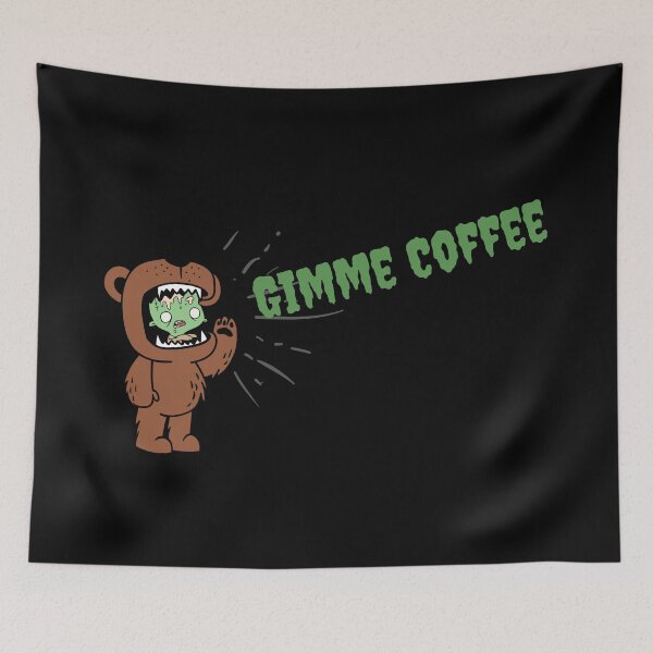 Item preview, Coffee zombie Bear "Gimme Coffee" designed and sold by Yellowsprint.