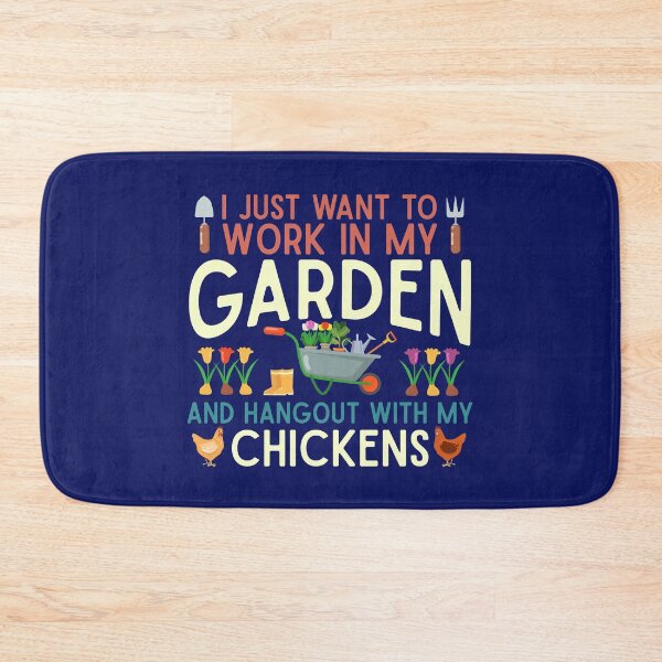 Item preview, I Just Want To Work In My Garden and Hand Out With My Chickens Lover Funny Gardening Gift for men women designed and sold by alenaz.