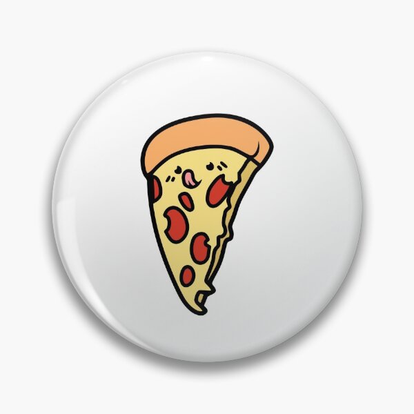 Artikelvorschau, Cute Kawaii Yummy Pizza Slice Face entworfen und verkauft von KawaiiStickers-.