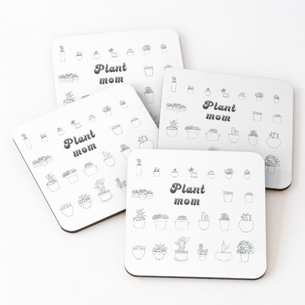 Item preview, Plant mom cute vibe check/mood/gardening/potted drawn sketched plants stickers & shirts designed and sold by Paintingladycat.