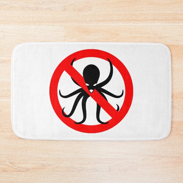 Item preview, Octopus Warning Sign designed and sold by treasure-crafts.