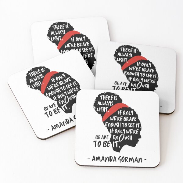 Item preview, Amanda Gorman Inauguration Poem Quote. There is Always Light designed and sold by ReichBourne.