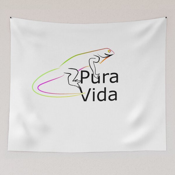 Item preview, Pura Vida Iguana T-Shirt designed and sold by ThinkinClothing.