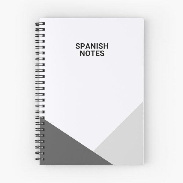Item preview, Spanish Spain Learning Language Notebook White and Grey designed and sold by intothesands.