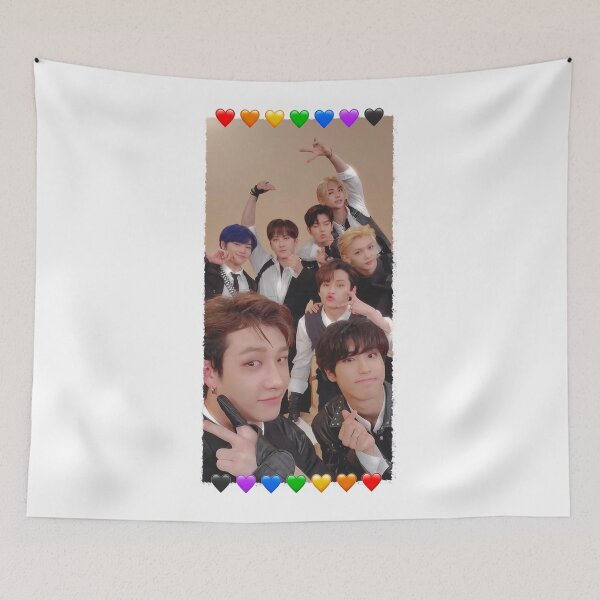 Item preview, Stray Kids - kpop - rainbow hearts designed and sold by kitten-minho.