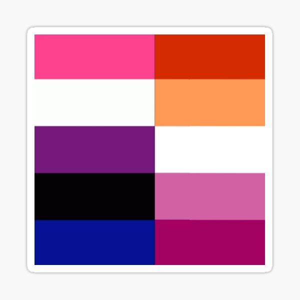 Genderfluid Lesbian Pin And Sticker Sticker For Sale By Guarden Redbubble 3586