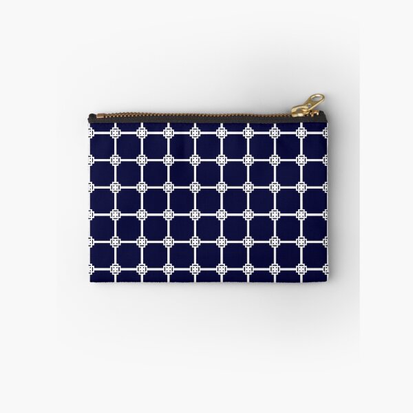 Item preview, Greek Key Square White On Navy Blue designed and sold by rewstudio.