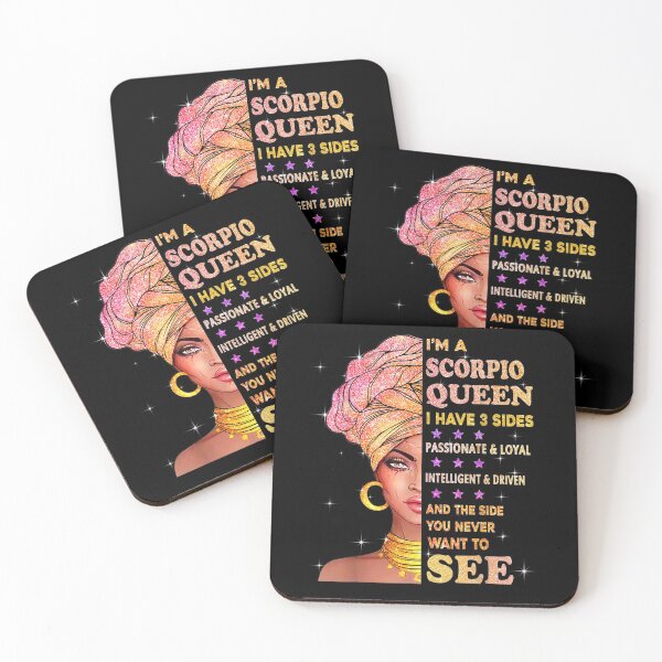 Item preview, Scorpio Zodiac Funny Birthday Scorpio Queen I Have 3 Sides Gift  designed and sold by suzanso.