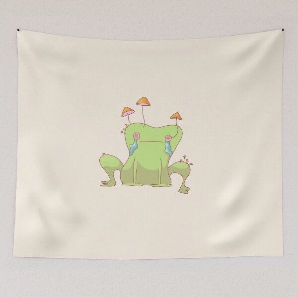 Item preview, I Have No Eyelids And I Mush Cry, Crying Mushroom Frog designed and sold by ForTheFrogWar.