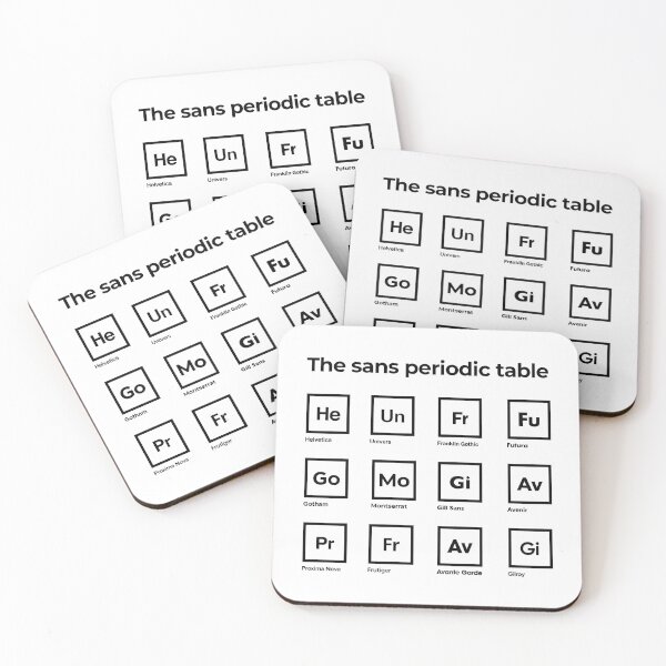 Item preview, The sans serif periodic table designed and sold by kaaboom.