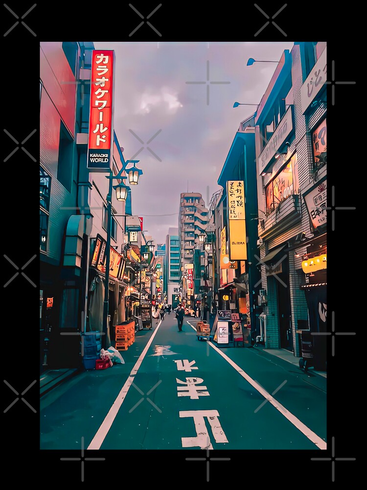 Japan Street Lights iPhone Wallpapers Free Download