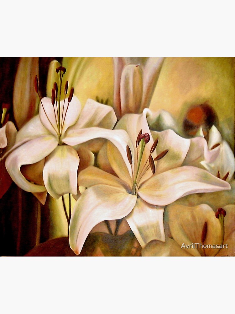 Thumbnail 3 of 3, Sticker, Lilly - Painting by Adelaide / South Australian Artist Avril Thomas designed and sold by AvrilThomasart.