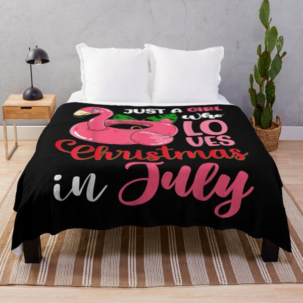 Item preview, Just A Girl Who Loves Christmas In July Flamingo Float Women Gift designed and sold by suzanso.