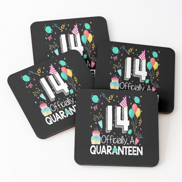 Item preview, 14th Birthday Officially A Quaran N Nager 14 Years Old Gift  designed and sold by suzanso.