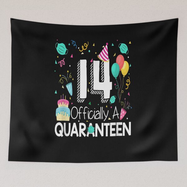 Item preview, 14th Birthday Officially A Quaran N Nager 14 Years Old Gift  designed and sold by suzanso.