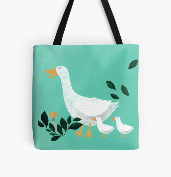 mother goose illustration All Over Print Tote Bag