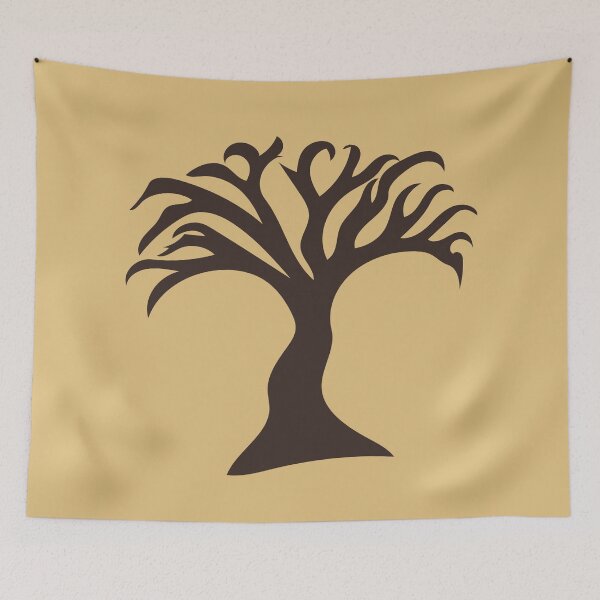Item preview, OutlineTree of Life Minimal Brown and Beige designed and sold by Quoppidou.