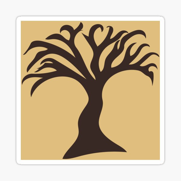 Item preview, OutlineTree of Life Minimal Brown and Beige designed and sold by Quoppidou.