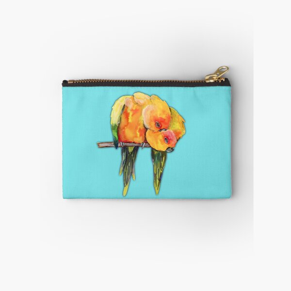 Item preview, Two cuddling sun conures designed and sold by Bwiselizzy.