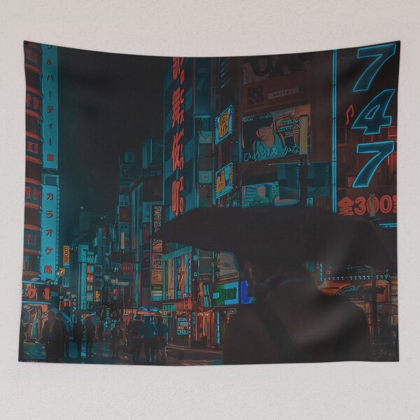 Item preview, Night Japan Street  designed and sold by KaremaJ.