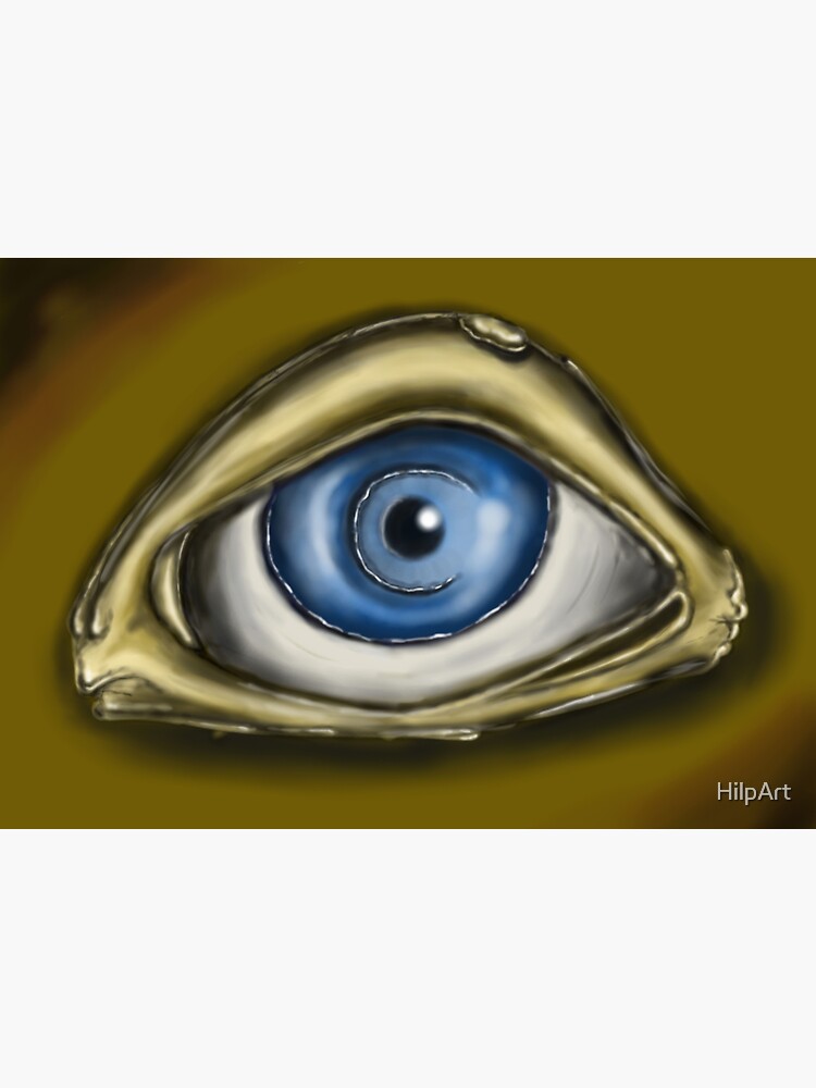 Thumbnail 3 of 3, Sticker, Bone eye designed and sold by HilpArt.