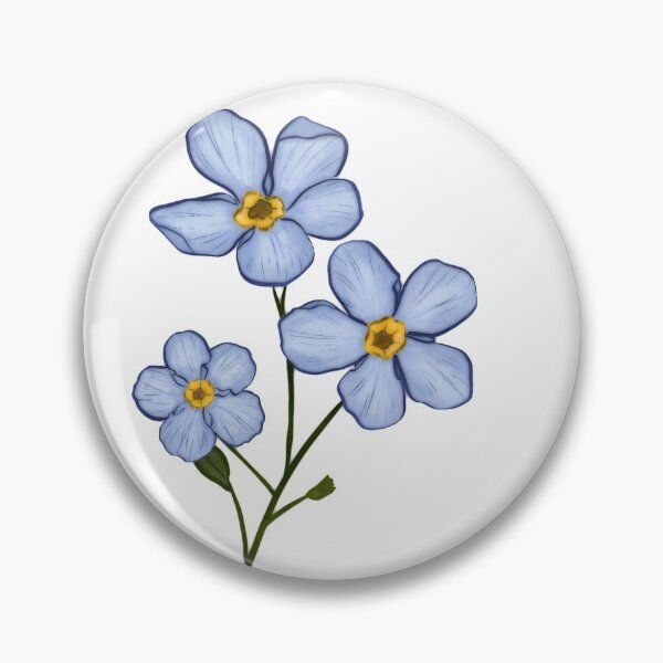 Item preview, Myosotis Forget me not flower designed and sold by LoraLoo.