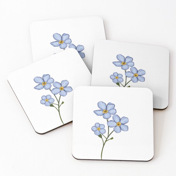 Item preview, Myosotis Forget me not flower designed and sold by LoraLoo.