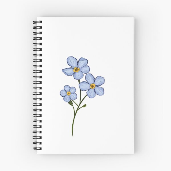 Item preview, Myosotis Forget me not flower designed and sold by LoraLoo.