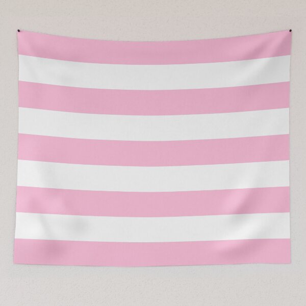 Item preview, Medium COTTON CANDY PINK and WHITE Horizontal STRIPES designed and sold by RachelMacht.