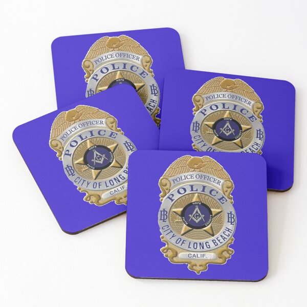 Item preview, Long Beach California Police Freemason Badge designed and sold by Lawrence Baird.