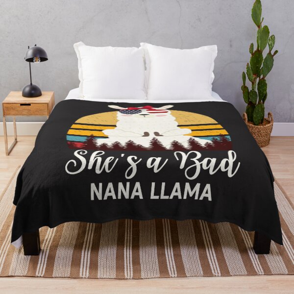 Item preview, Funny FUNY Shes a Bad Nana Llama dad Grandma designed and sold by NormaEng.