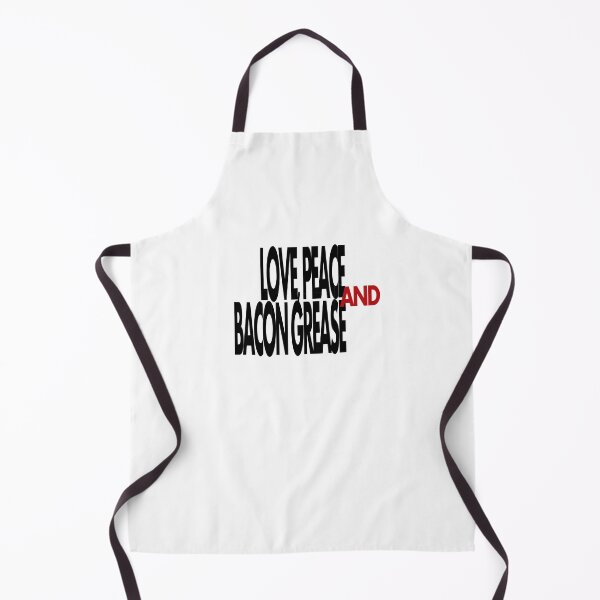 Item preview, Love, Peace, & Bacon Grease designed and sold by Amanda Vontobel Photography/Random Fandom Stuff.