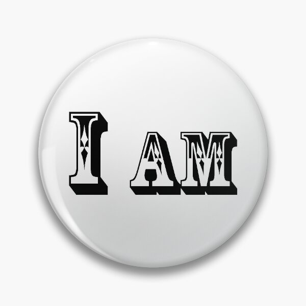 Item preview, The inscription "I am" is black on a transparent background designed and sold by Murza.