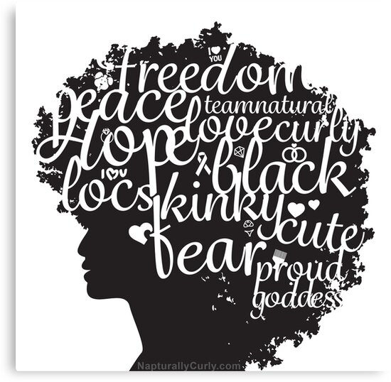 afro hair with inspiring