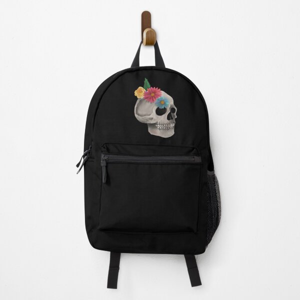 Item preview, Floral Skull Art designed and sold by azure-ataraxia.